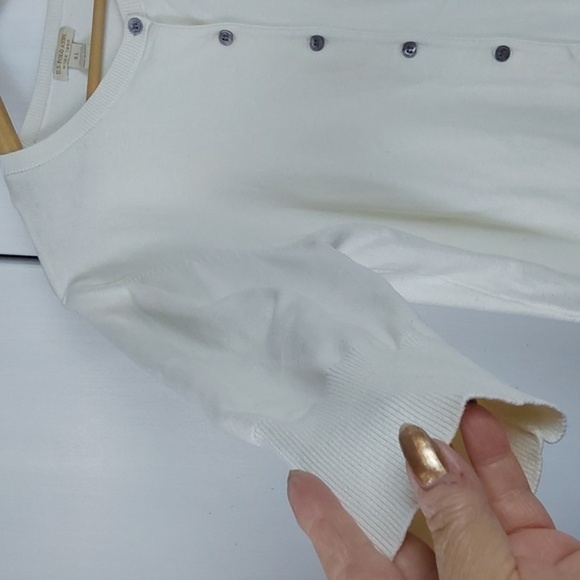 U.S. Polo Assn. Vintage White Cardigan Button Front Polo Pony Preppy Sz.XL - Picture 3 of 9